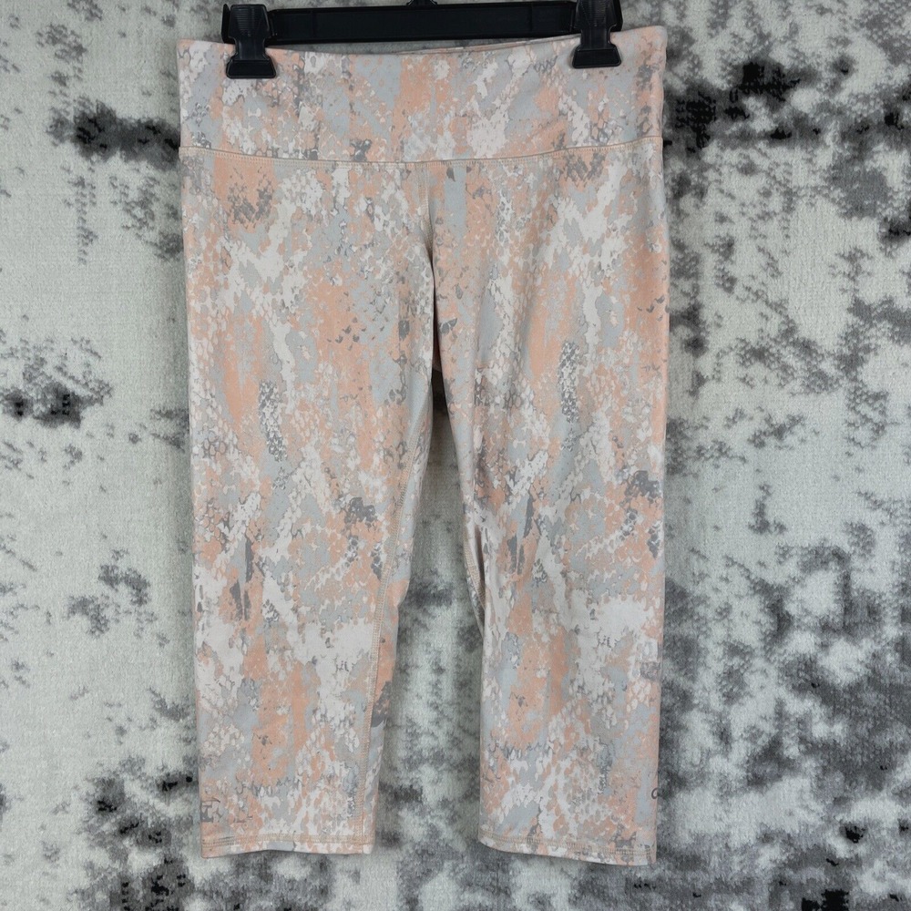 Alo Yoga Leggings Women's‎ Size 8 Snakeskin Capri Athleisure Gym Training